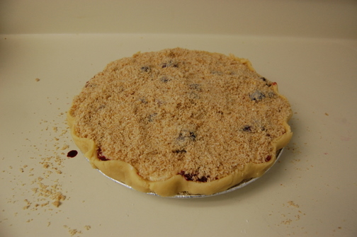 Blackberry Sour Cream Pie